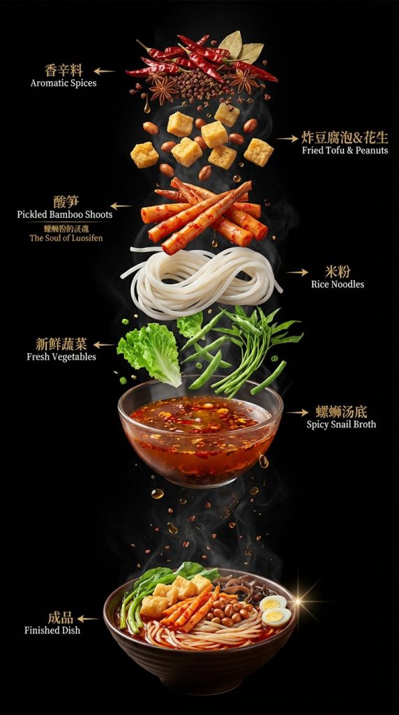 担担面，螺蛳粉，北京炸酱面，兰州拉面 AI