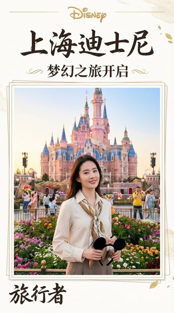 生成杂志风旅游照片集 AI提示词